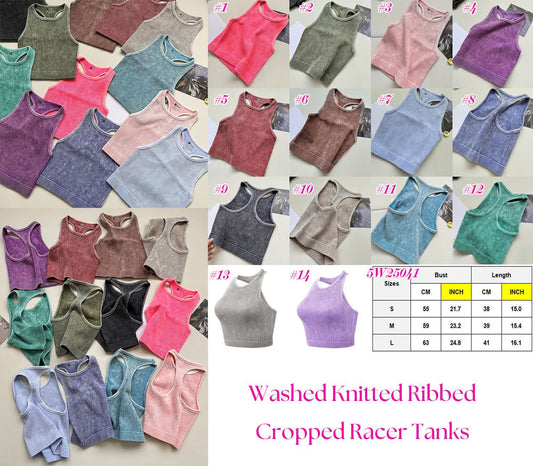 Ribbed Cropped Tanks