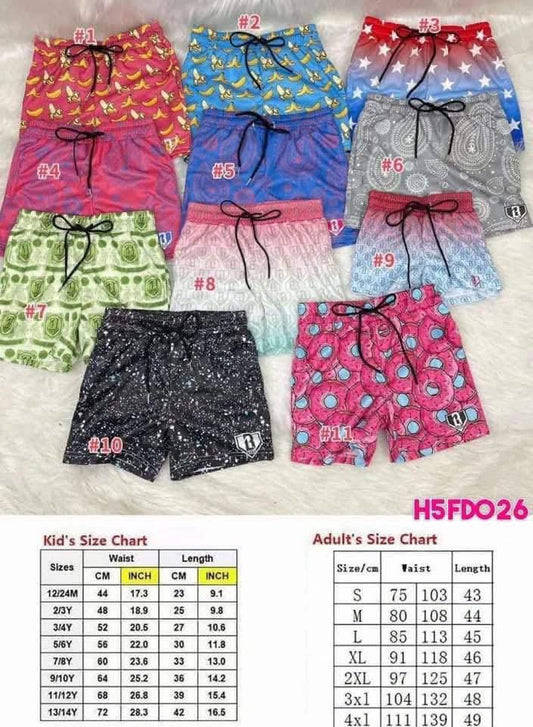 Baseball Lifestyle Printed Shorts